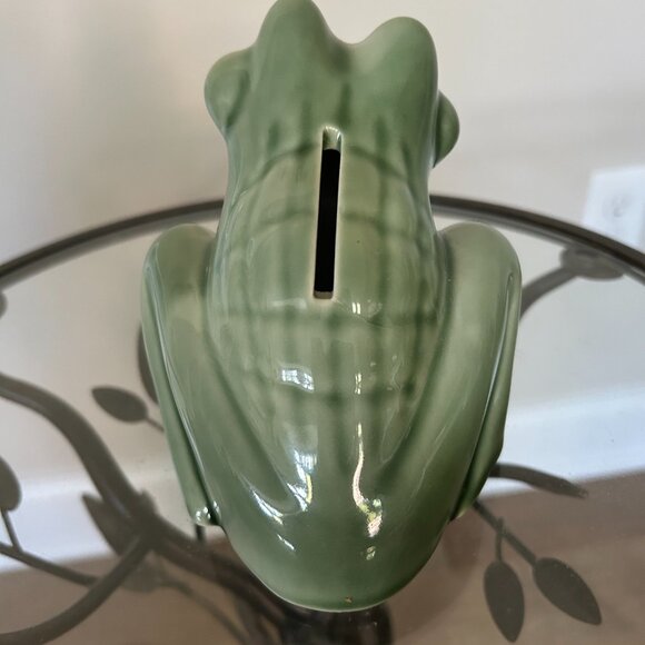 Rare WADE of England green frog piggy bank - Picture 2 of 5